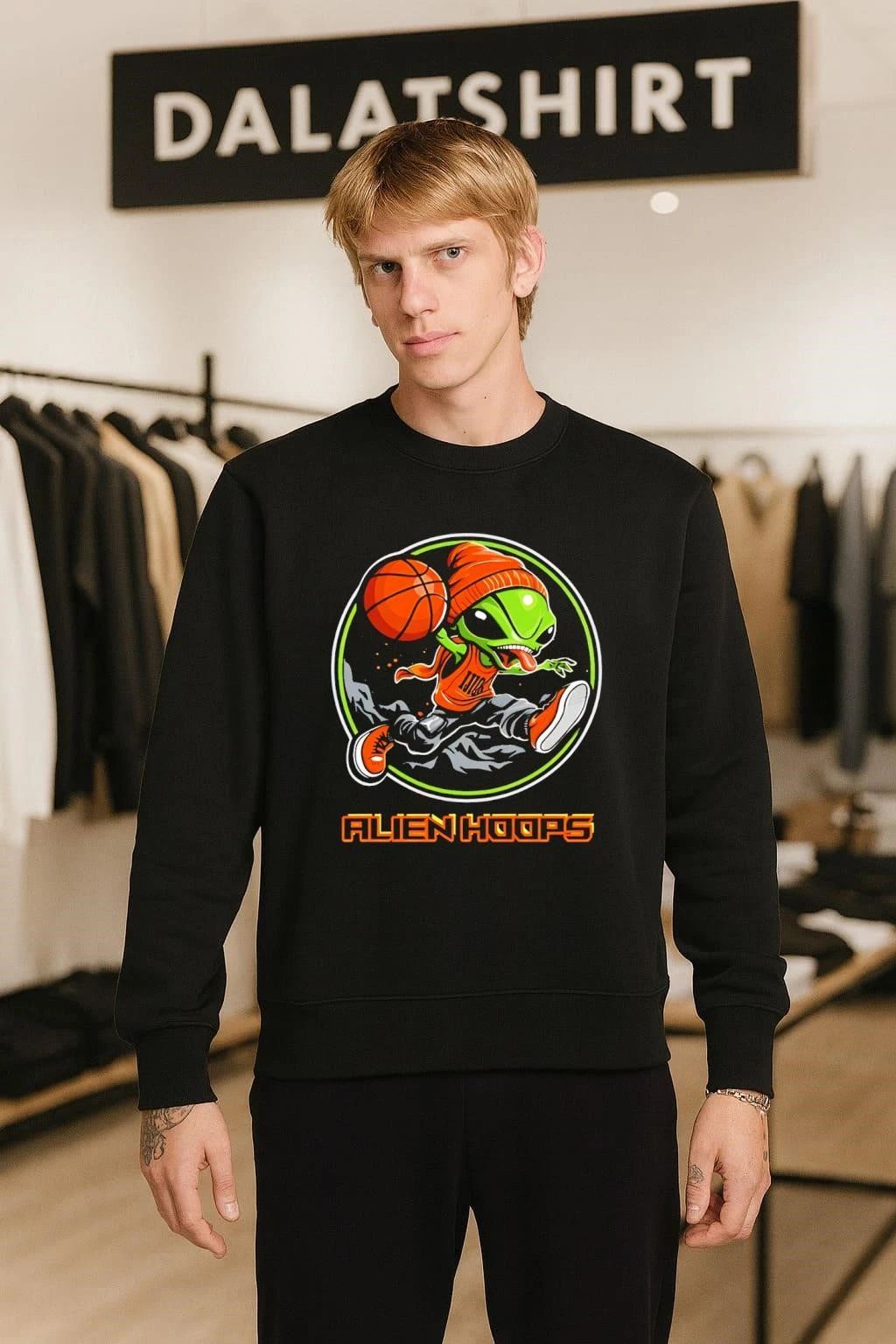 Alien Hoops Basketball Alien shirt