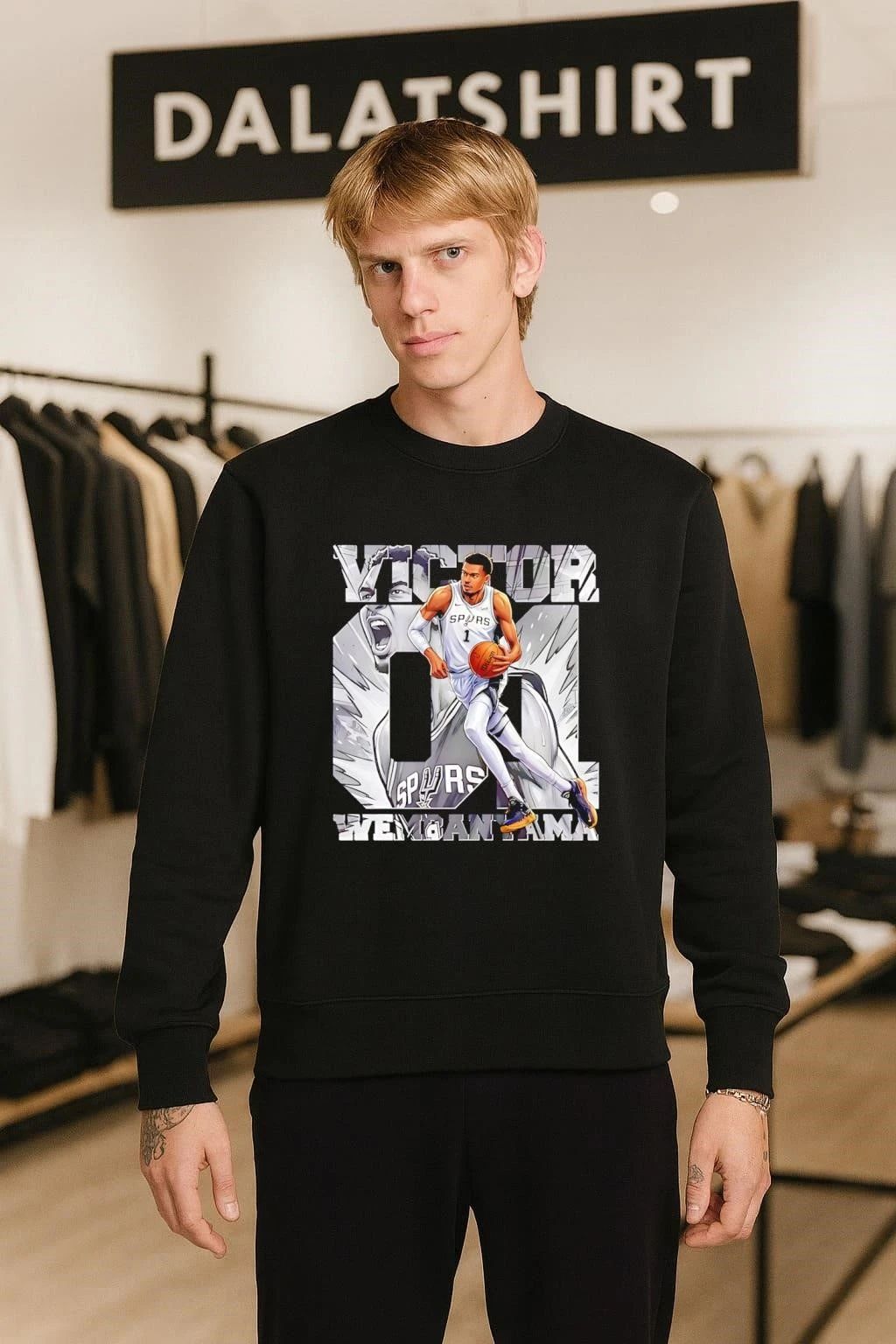 Victor Wembanyama 01 San Antonio Spurs design shirt