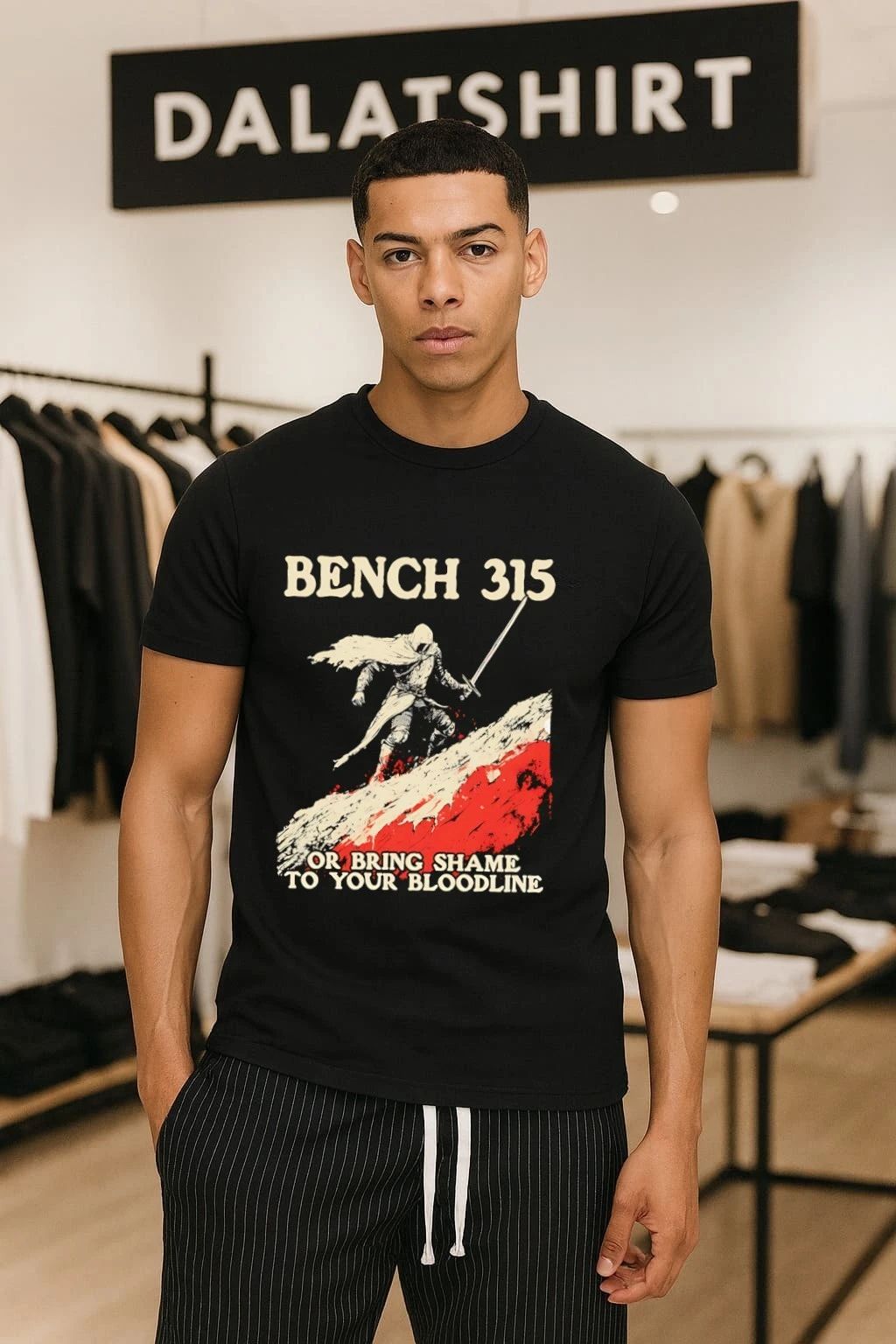 Bench 315 Or Bring Shame To Your Bloodline Knight shirt