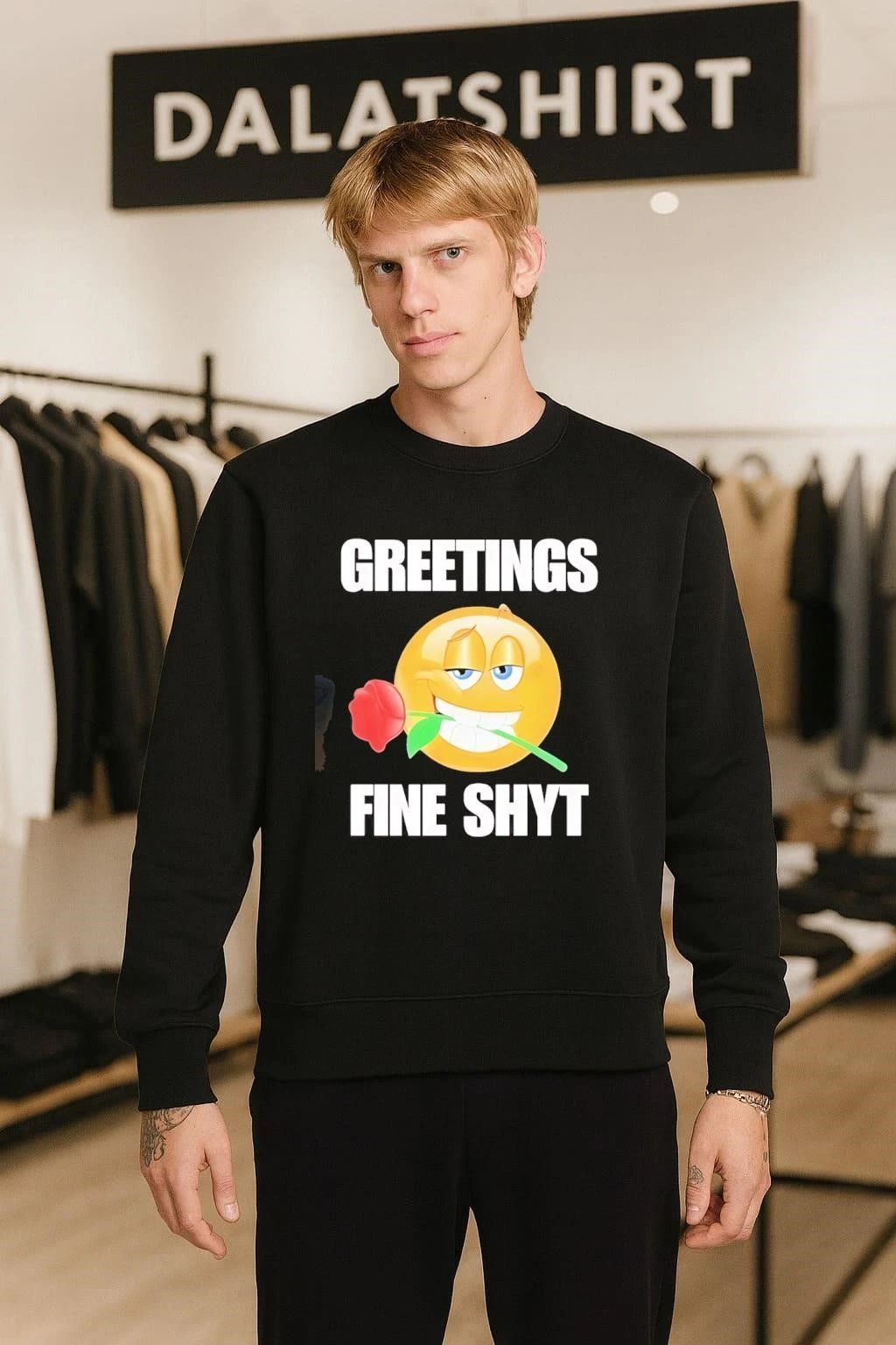 Greetings fine shyt rose shirt