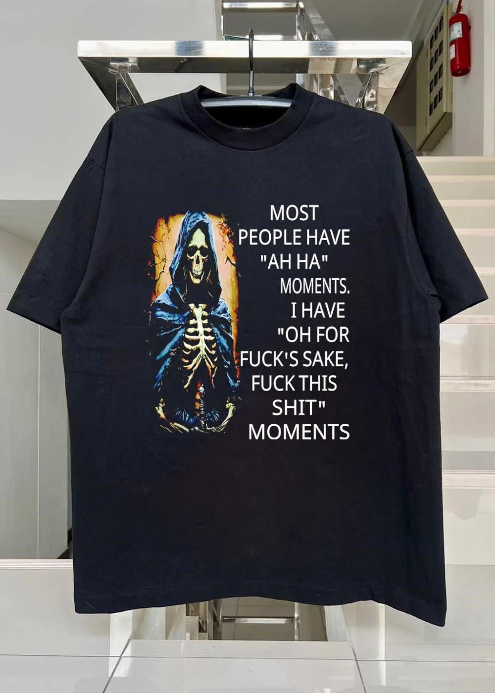 Most People Have Ah Ha Moments Grim Reaper Skeleton Humor shirt