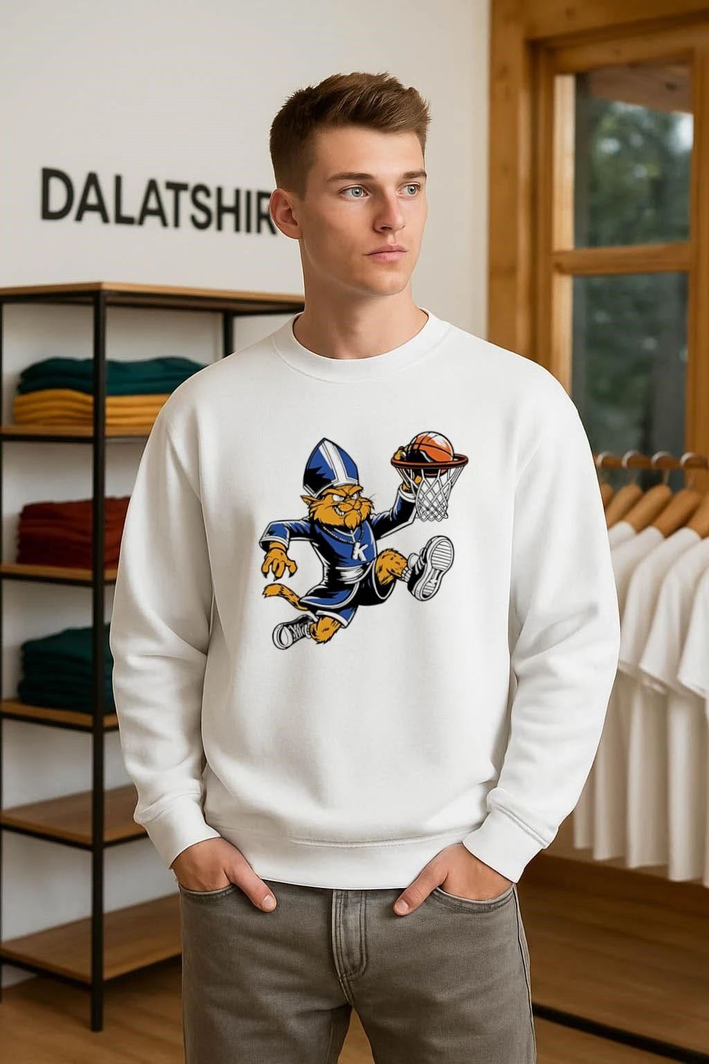 Kentucky Wildcat Mascot Pope Basketball shirt