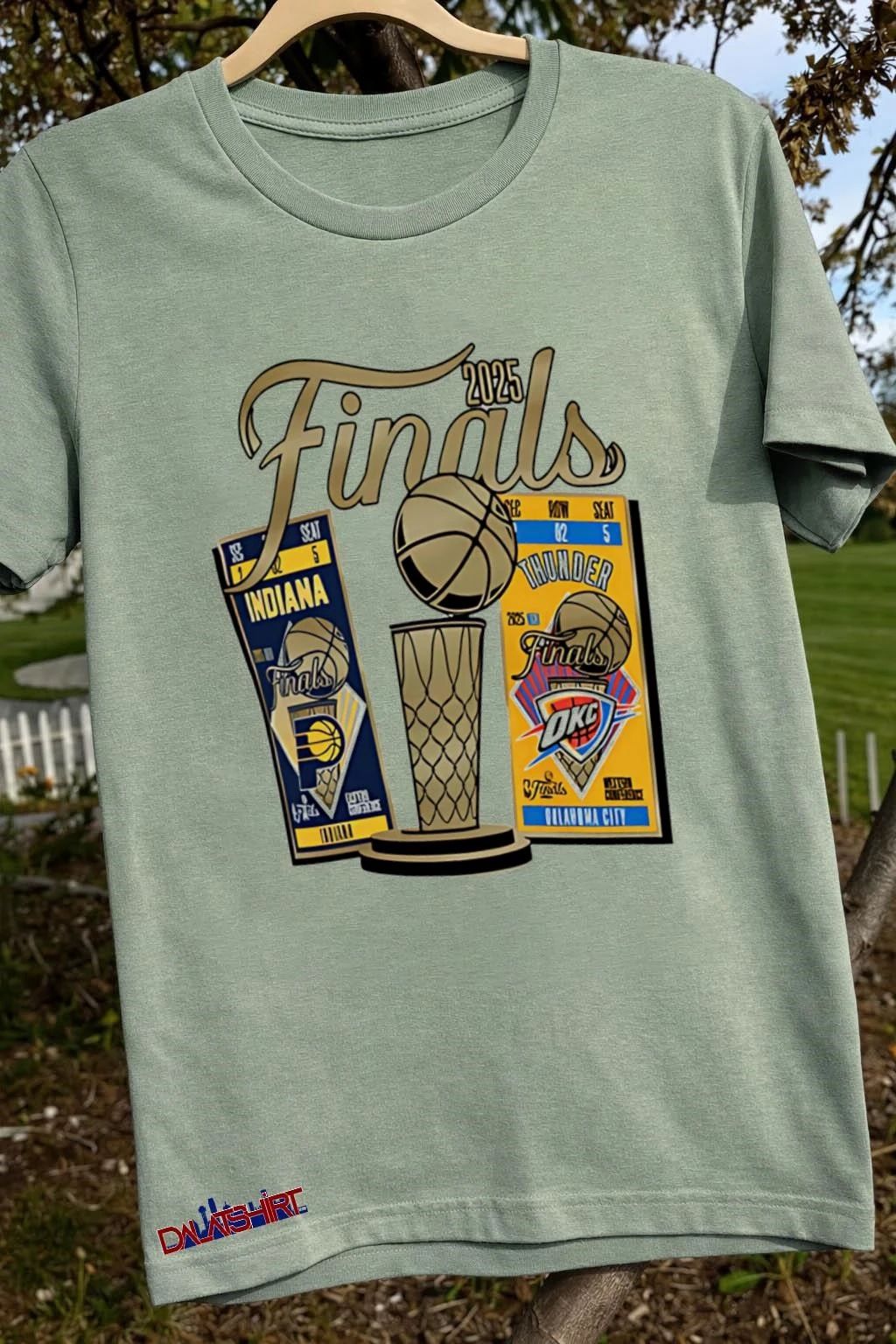 Oklahoma City Thunder Ash 2025 Finals Ticket Matchup vs Pacers shirt