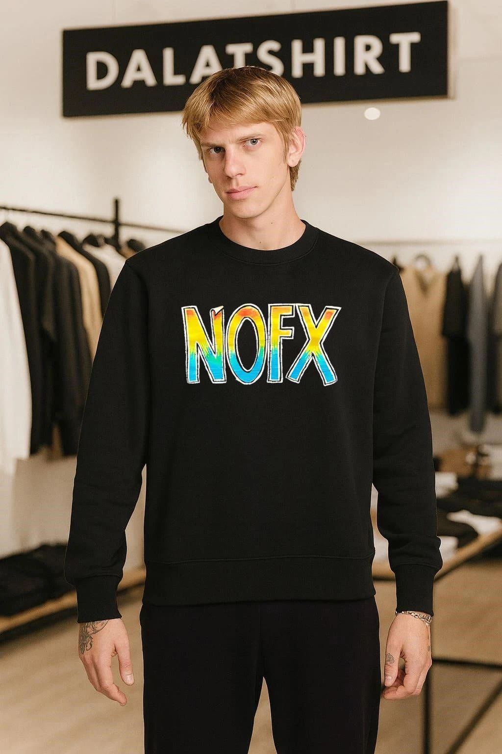 Nofx Gradient Tie-Dye Band Logo T-Shirt
