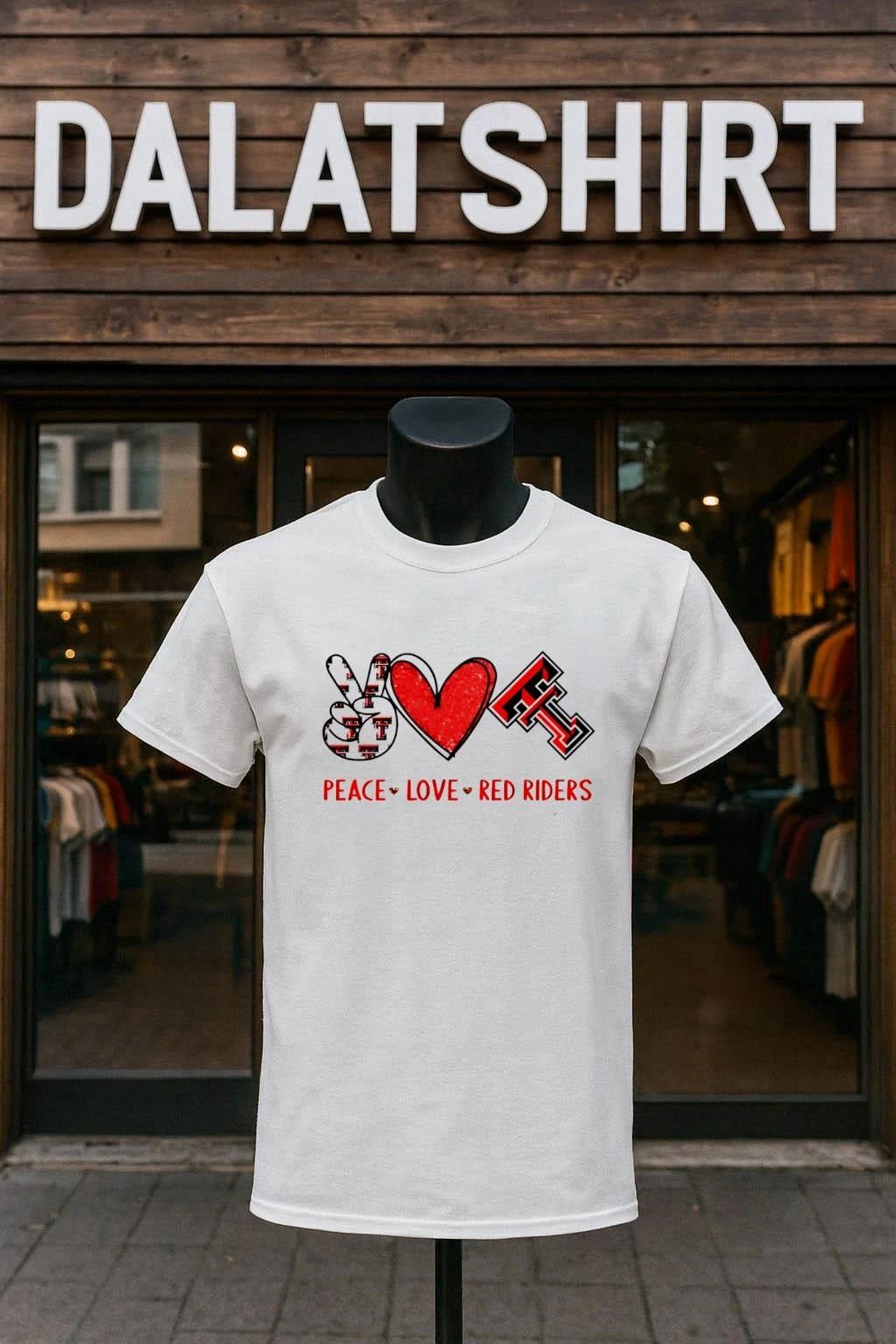 Peace love Texas tech red raiders shirt