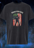 Those Who Save Police Silhouette American Flag shirt