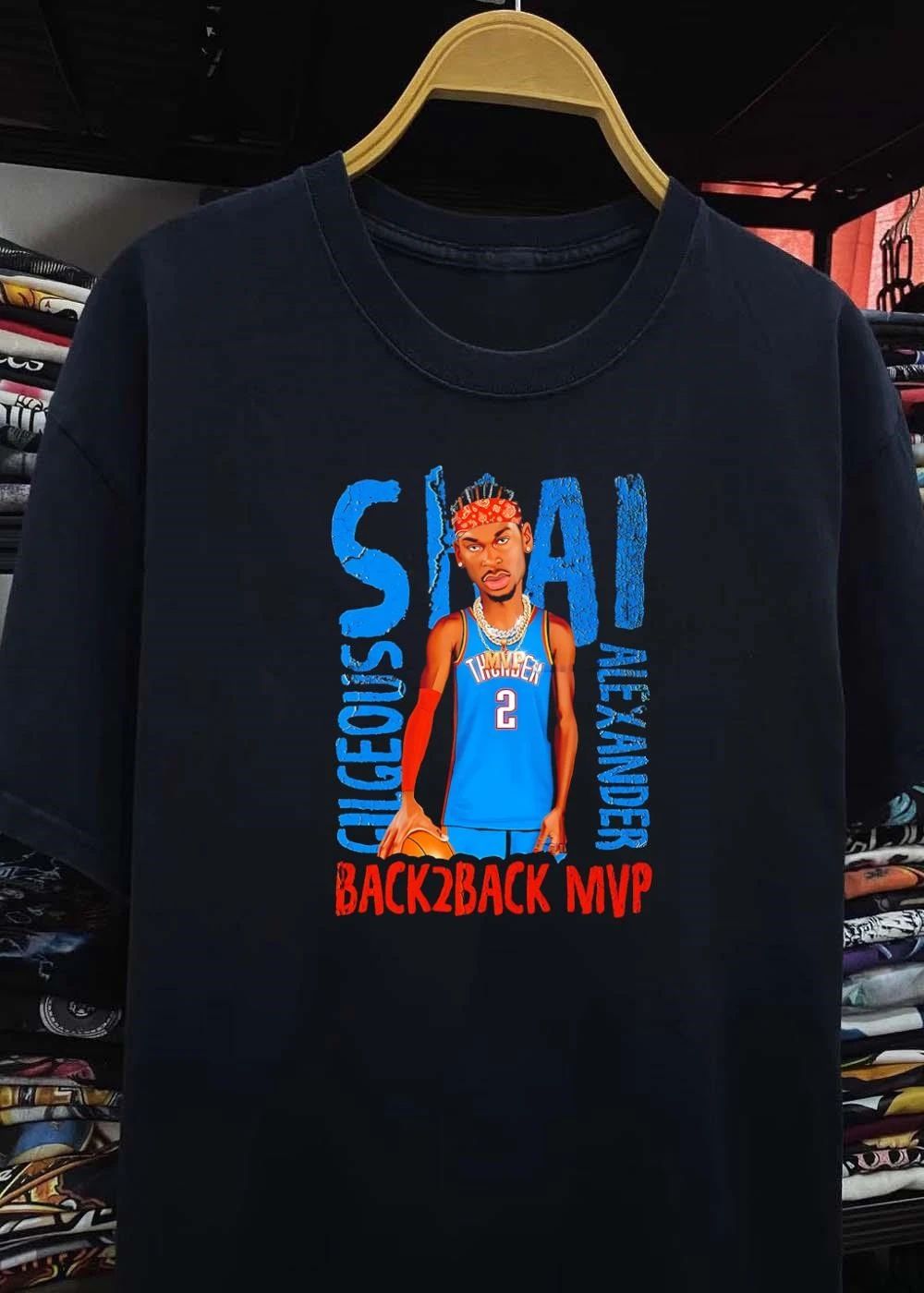 Shai Gilgeous Alexander Back 2 Back MVP Oklahoma City Basketball shirt