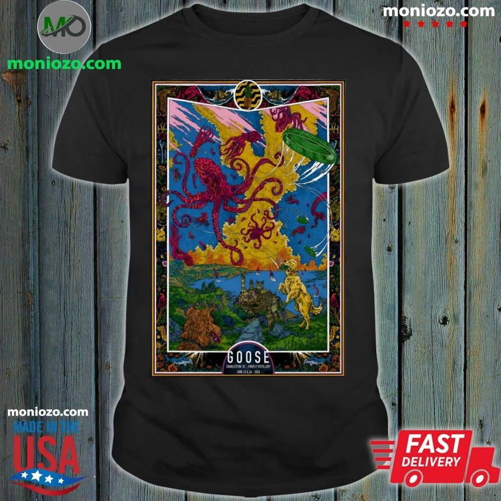 Goose In North Charleston SC On June 23-24 2026 Tour Poster Shirt