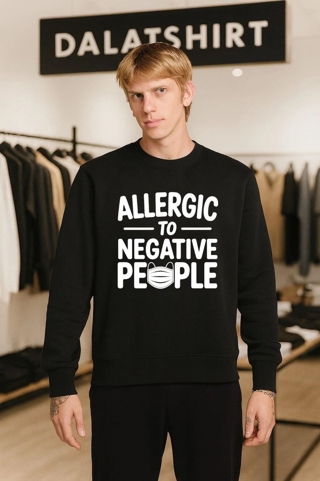 Allergic to Negative People Boxy shirt