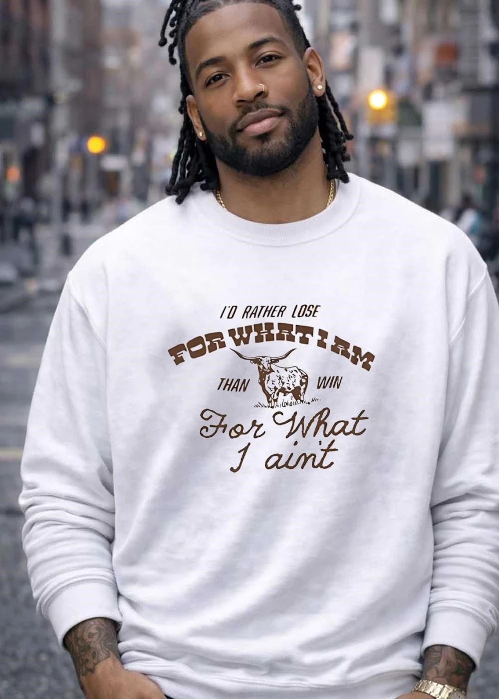 I’d Rather Lose For What I Am Than Win For What I Ain’t Longhorn T-Shirt