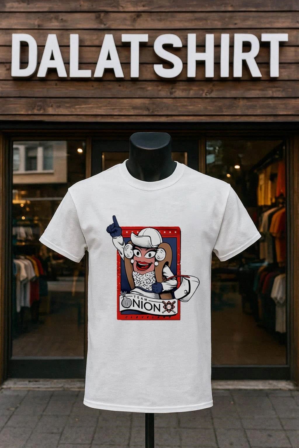 Team Onion Cleveland Baseball Hot Dog Mascot shirt