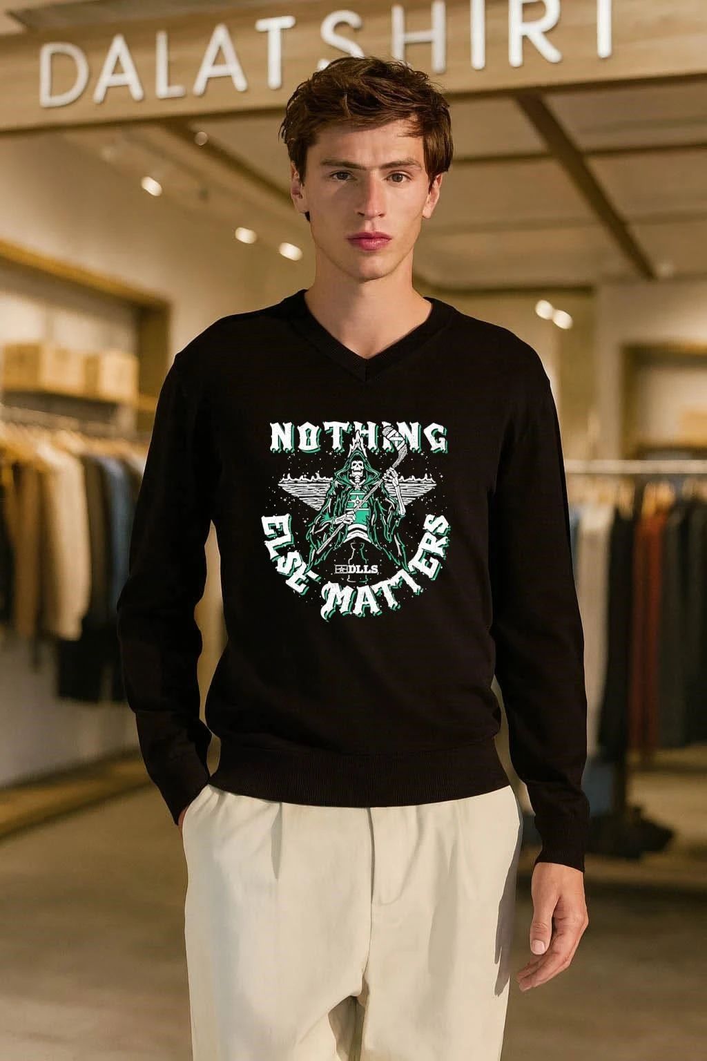 NHL Dallas Stars Nothing Else Matters skeleton shirt