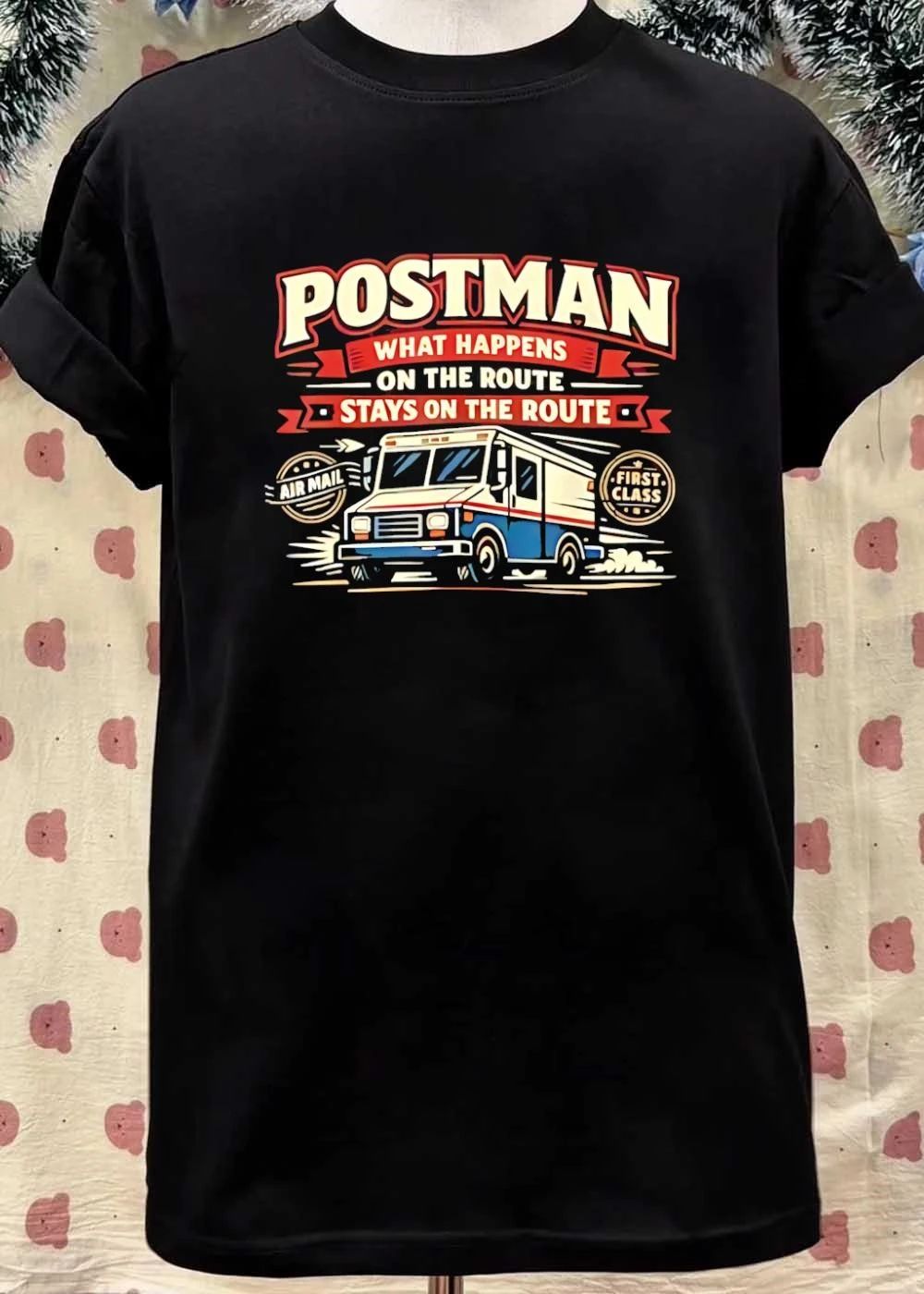 Postman What Happens On The Route Stays On The Route Mail Truck shirt