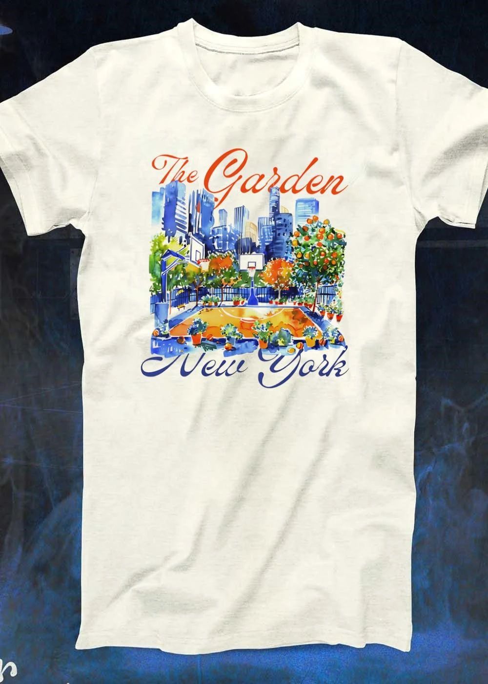 The Garden New York Basketball Court City Skyline shirt