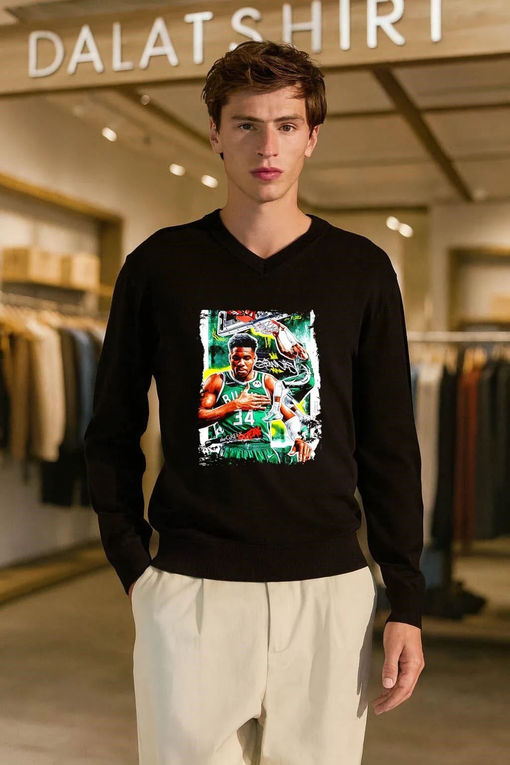 Giannis Antetokounmpo The Greek Freak Milwaukee Bucks 34 Graffiti Style shirt
