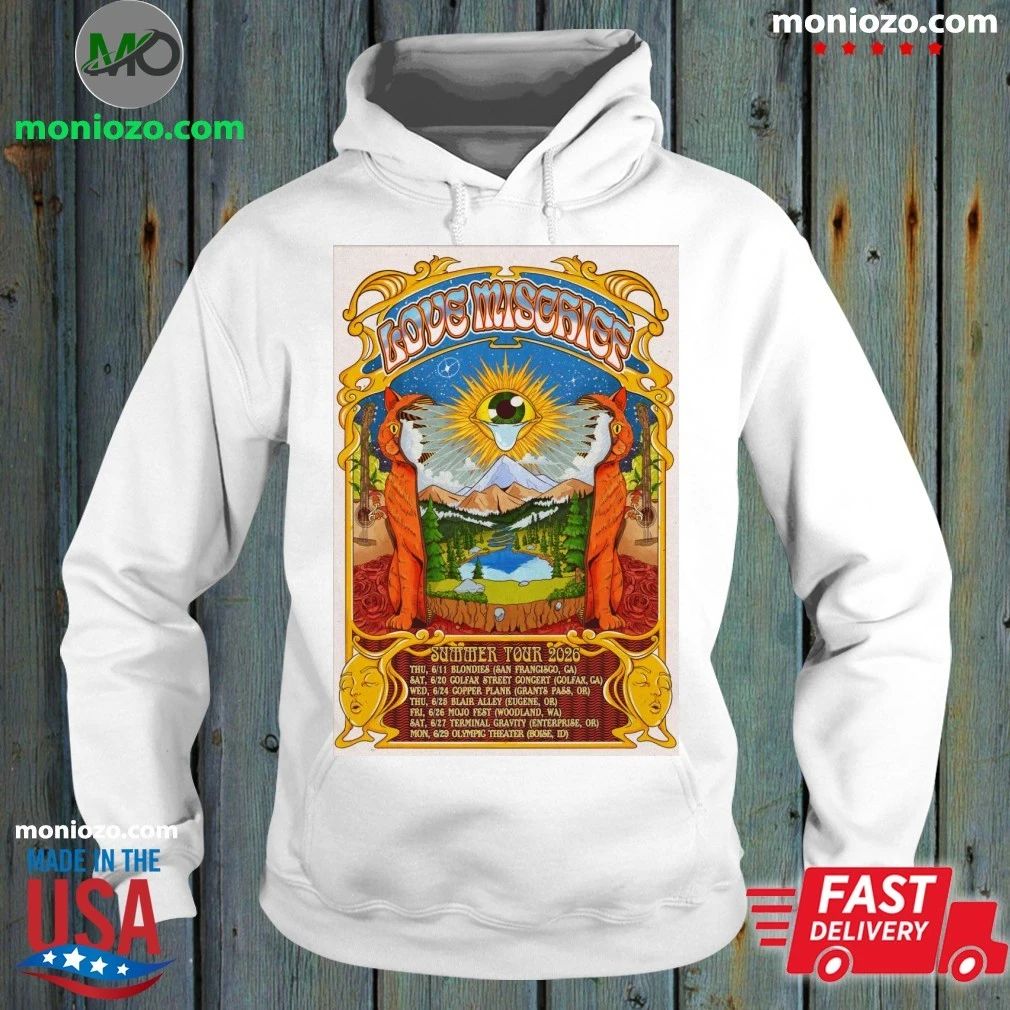 Love Mischief 2026 Summer Shows Poster Shirt