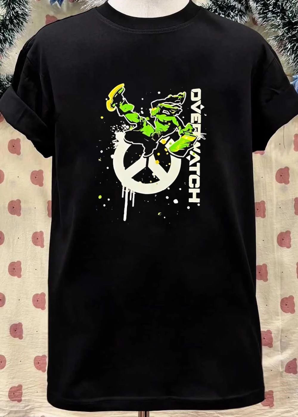 Overwatch Lucio Peace Sign Graffiti Splatter shirt