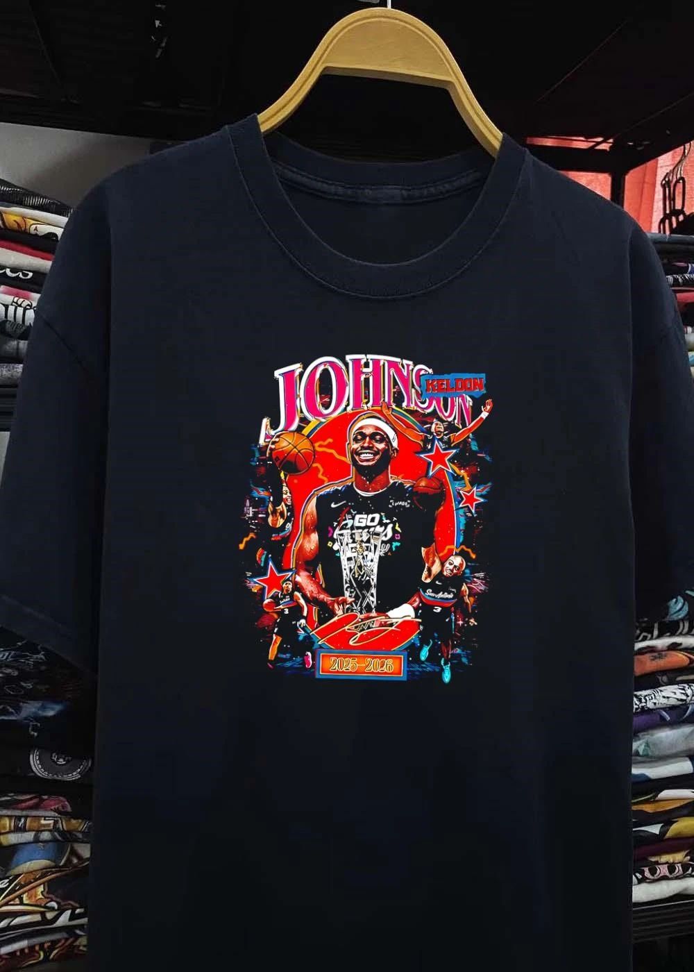 Keldon Johnson San Antonio Basketball 2025 2026 shirt