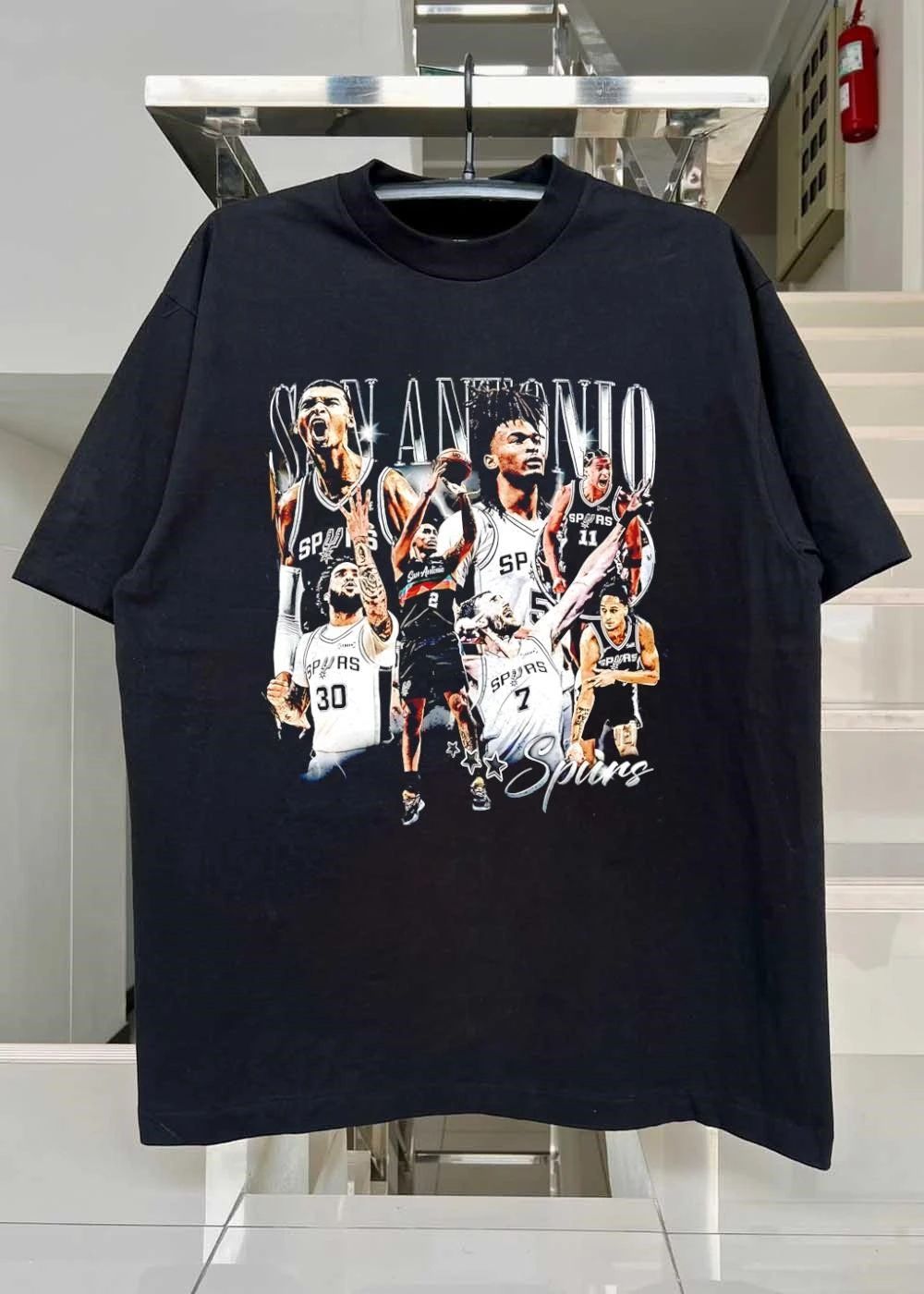 San Antonio Spurs Players Vintage 90s Bootleg shirt