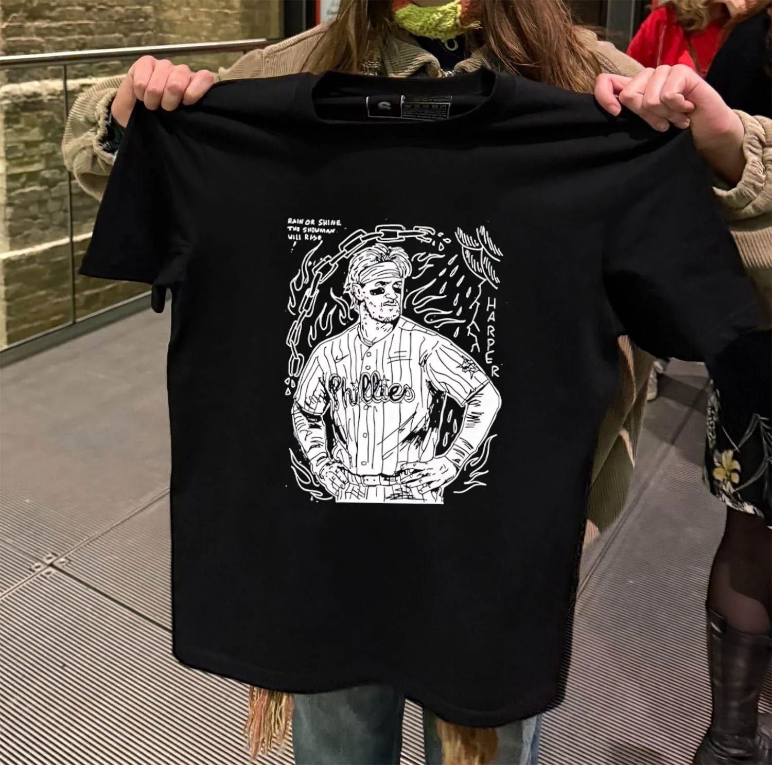 Bryce Harper Rain Or Shine The Showman Will Rise shirt