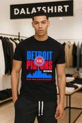 Detroit Pistons basekball NBA Eastern Conference city skyline shirt