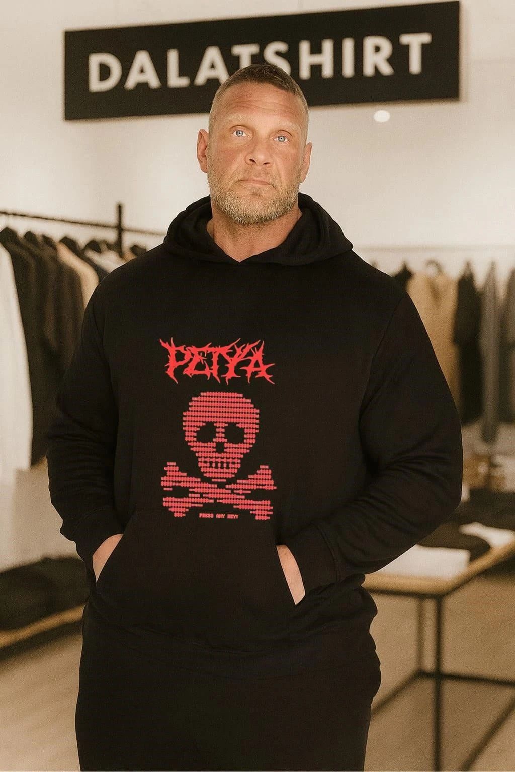 Petya Ransomware Skull and Crossbones Press Any Key shirt