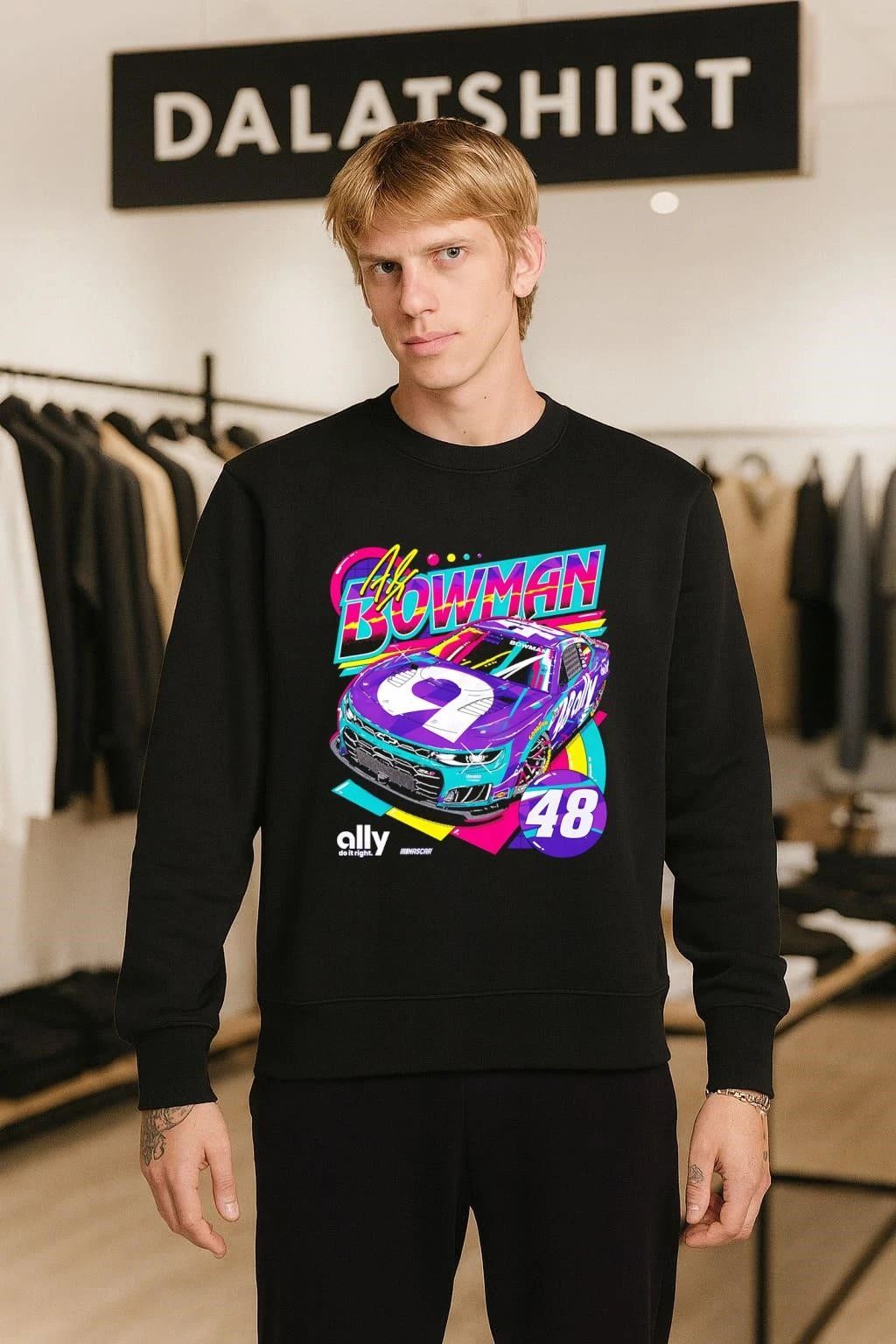 Alex Bowman 48 Ally NASCAR Racing Graphic shirt