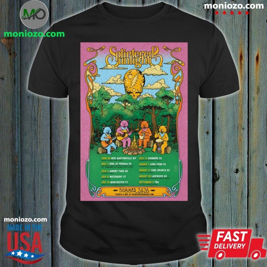 Poster Splintered Sunlight Summer Tour 2026 Shirt