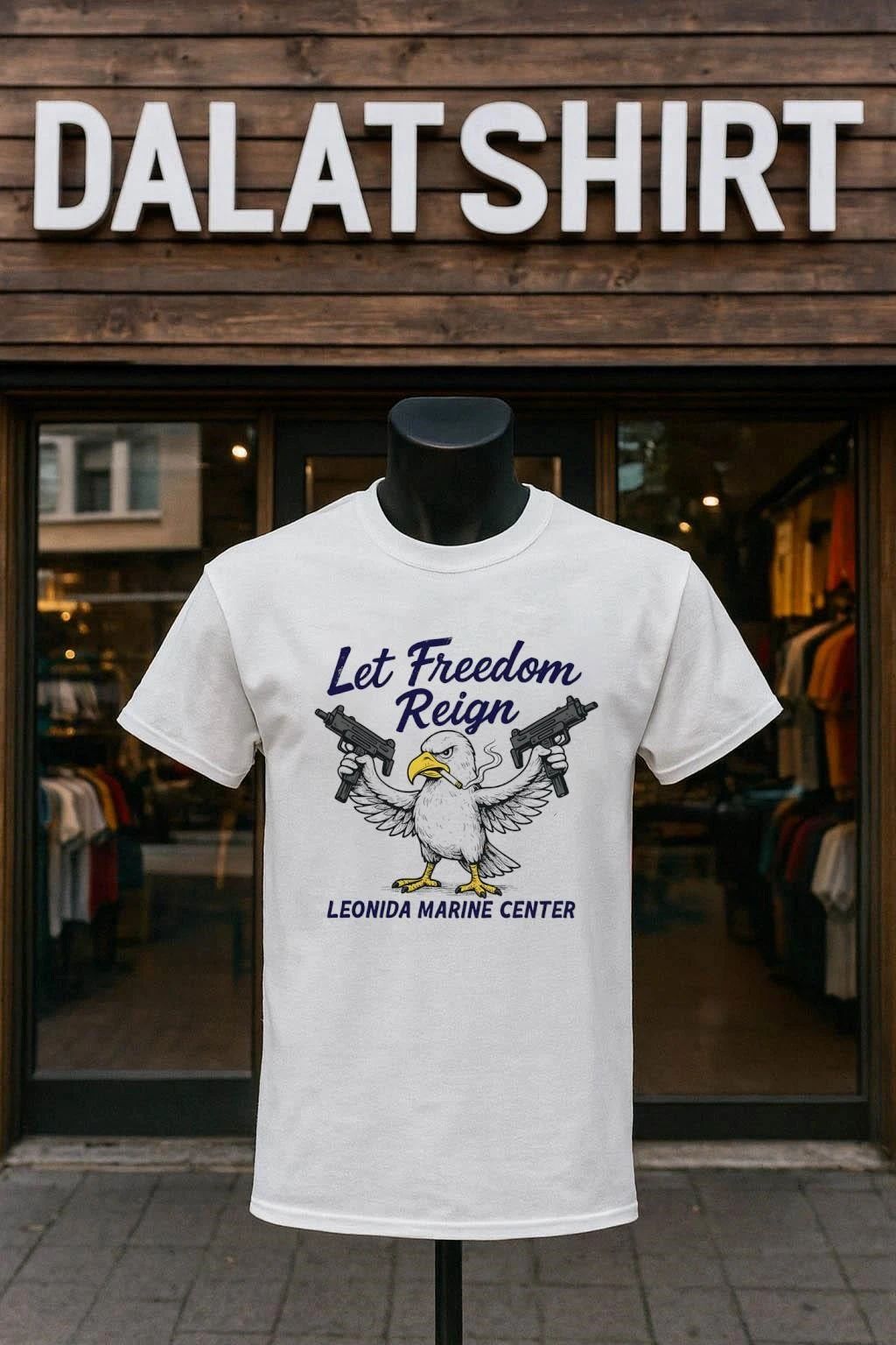Leonida Marine Center Let Freedom Reign shirt
