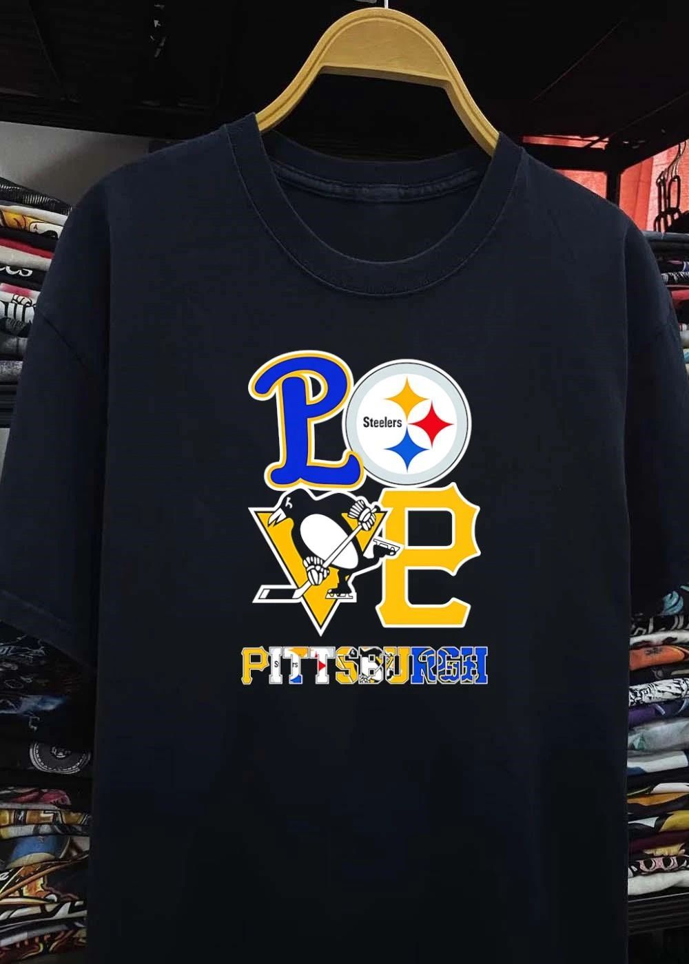 Love Pittsburgh Sports Team Logos T-Shirt