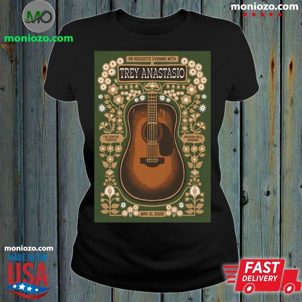 Original Trey Anastasio May 31 2026 Jackson Hole WY Poster Shirt