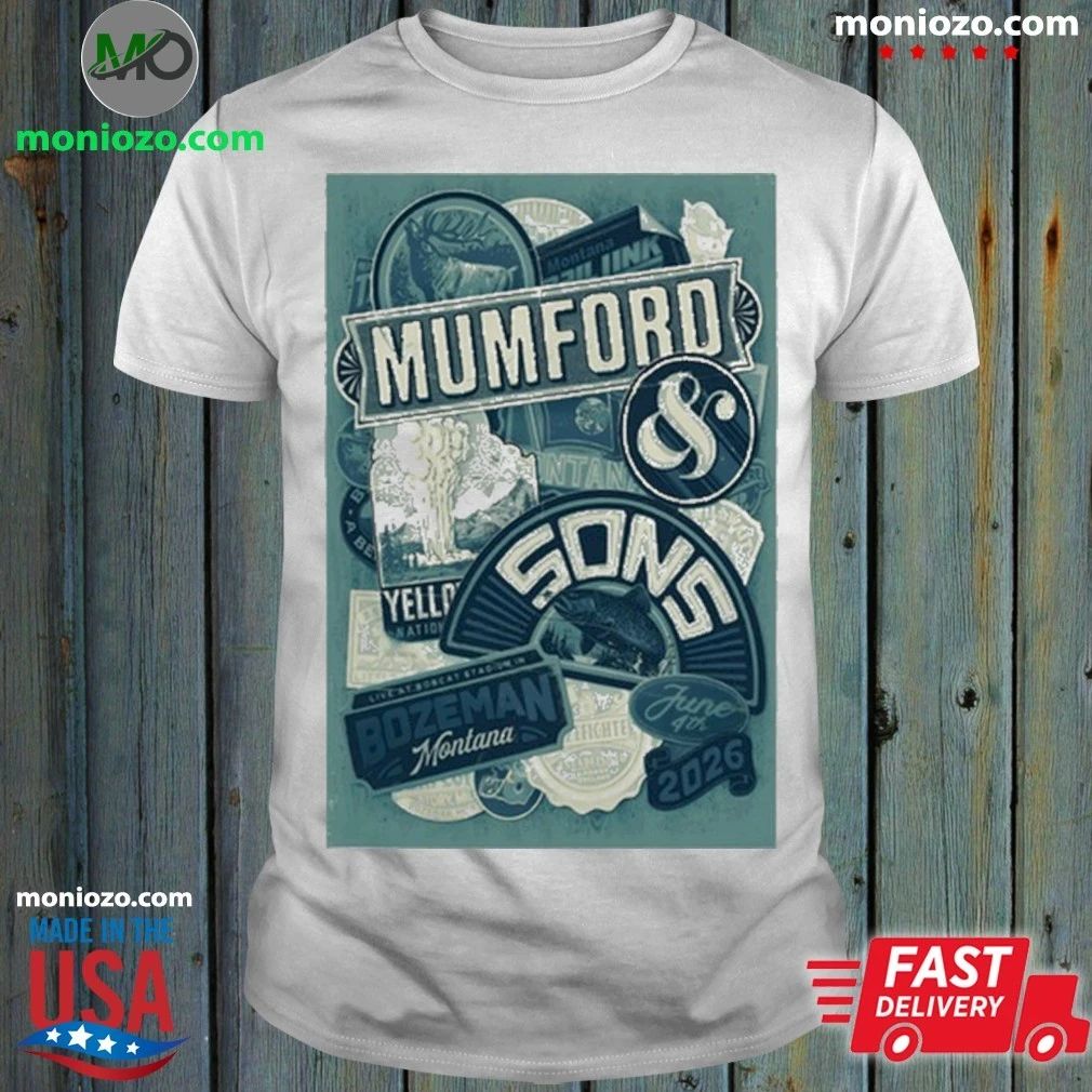 Original Mumford And Sons 6 4 2206 Bozeman MT Shirt