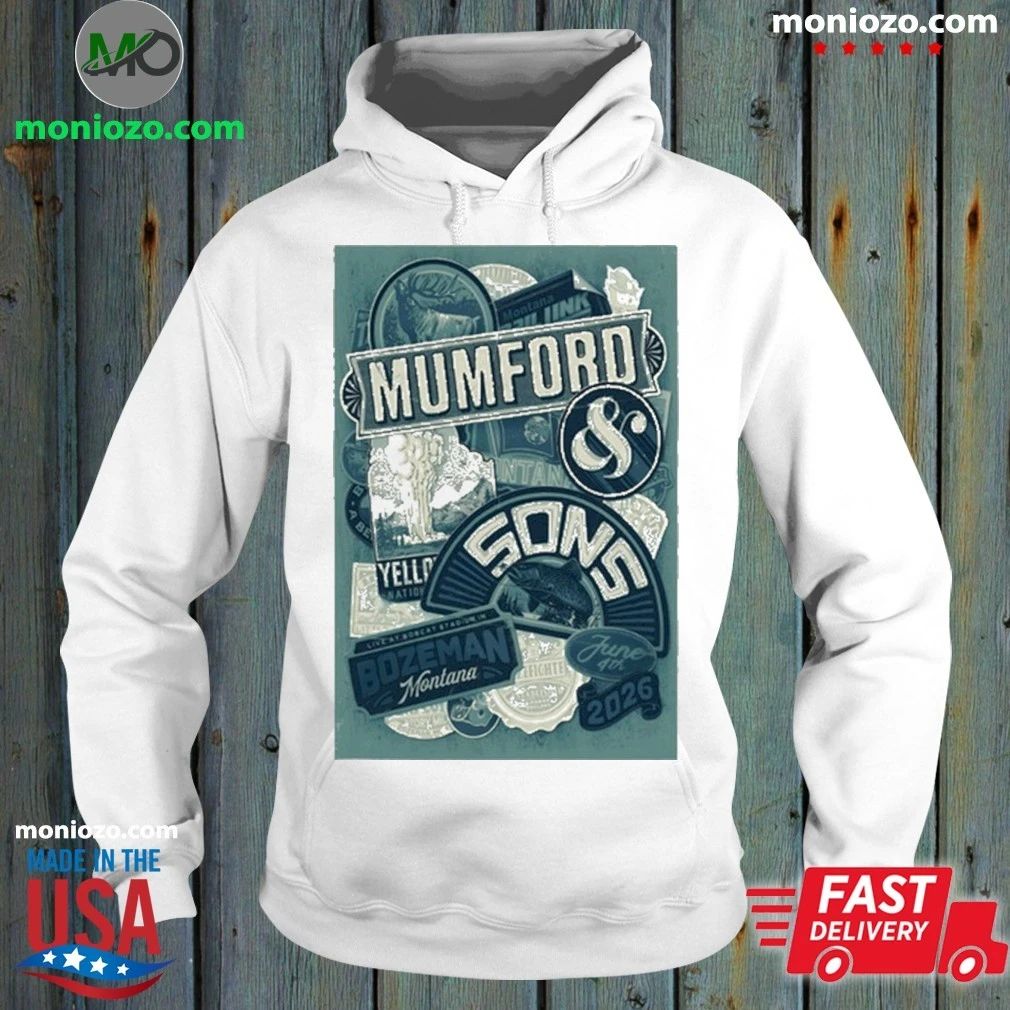 Original Mumford And Sons 6 4 2206 Bozeman MT Shirt