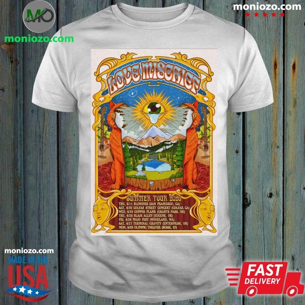 Love Mischief 2026 Summer Shows Poster Shirt