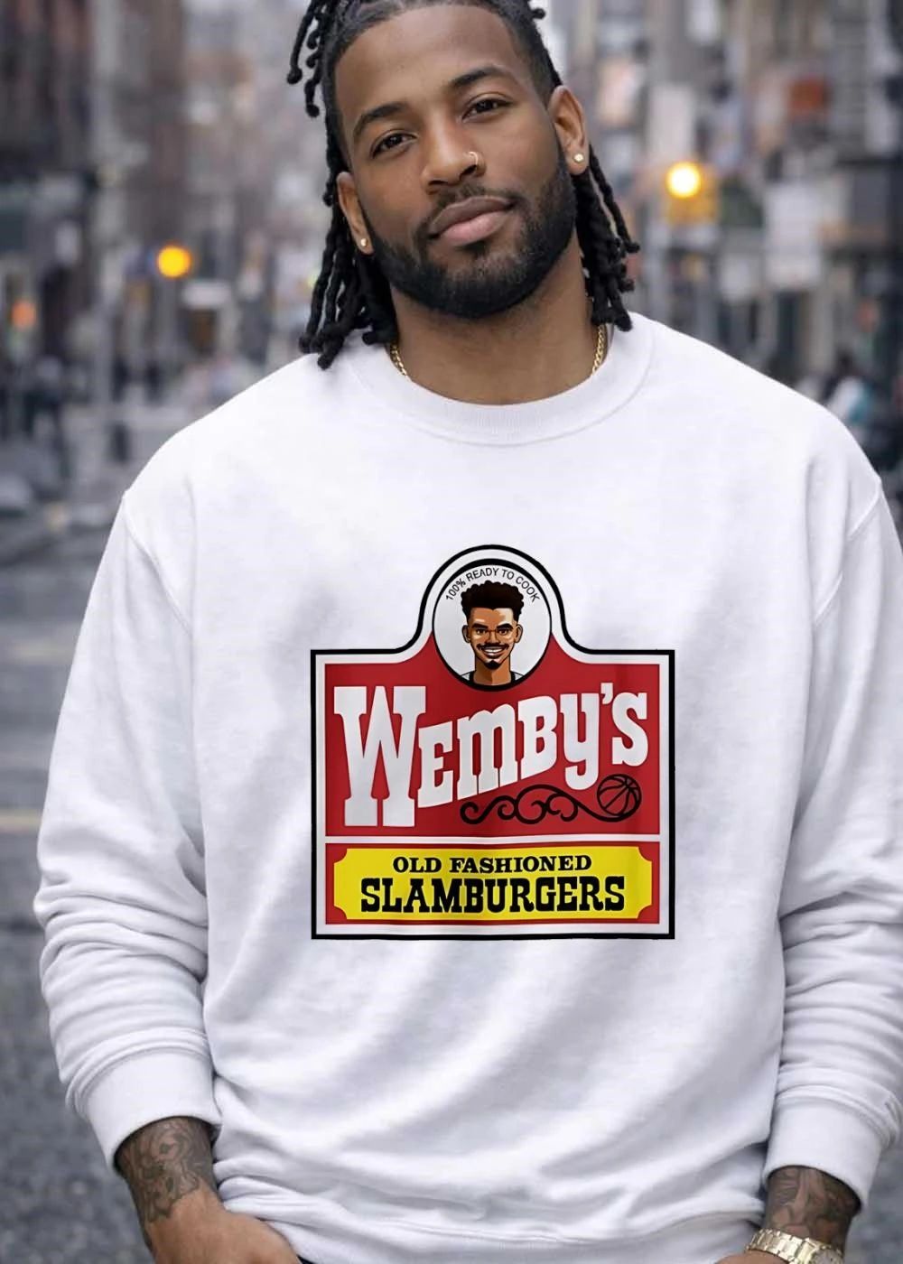 Wemby Old Fashioned Slamburgers Victor Wembanyama Basketball shirt