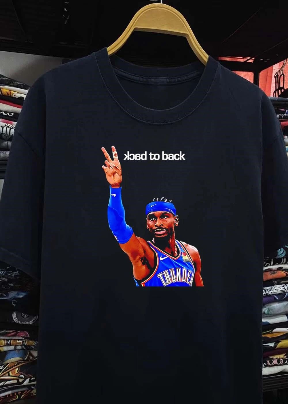 Shai Gilgeous-Alexander Two Back To Back Thunder T-Shirt