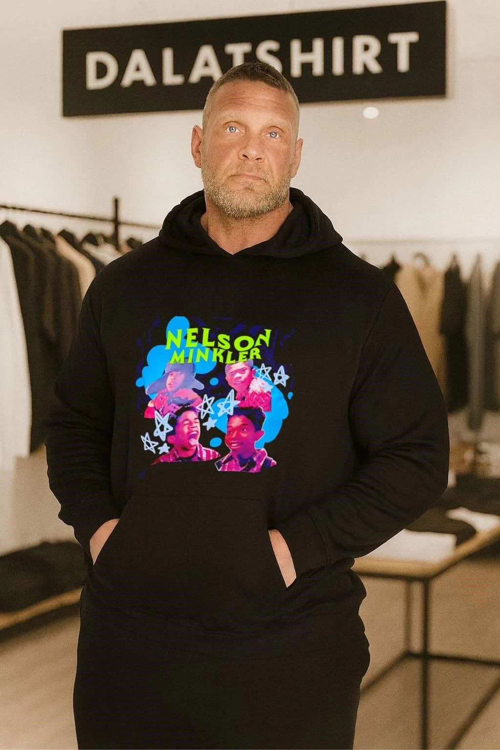 Nelson Minkler Even Stevens funny graphic shirt