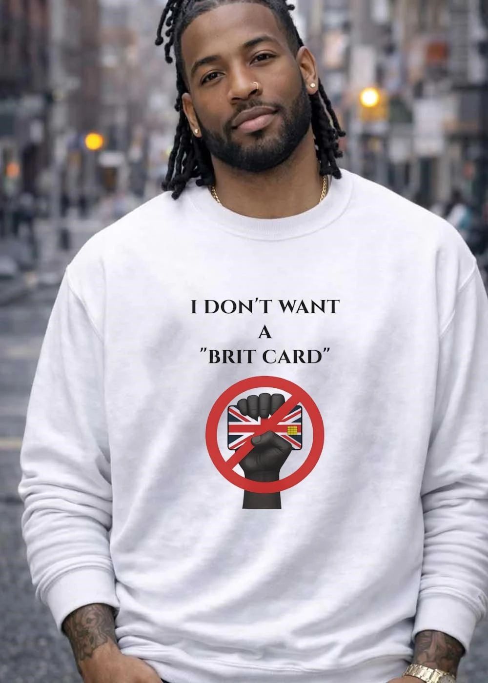 I Don’t Want A ‘Brit Card’ Union Jack Credit Card T-Shirt