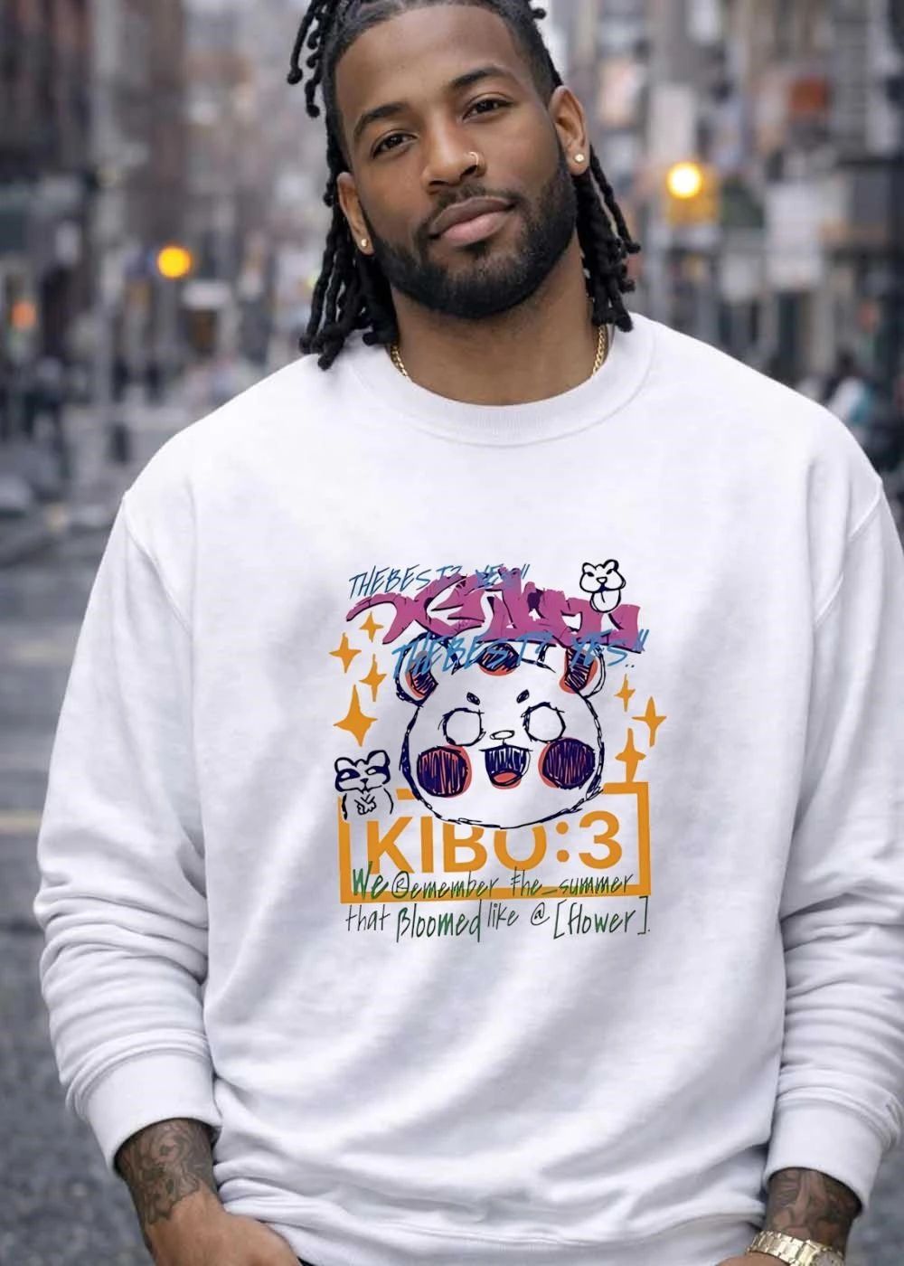 Xenon Kibo ‘3 The Best Cute Happy Bear Summer Doodle Flower Shirt