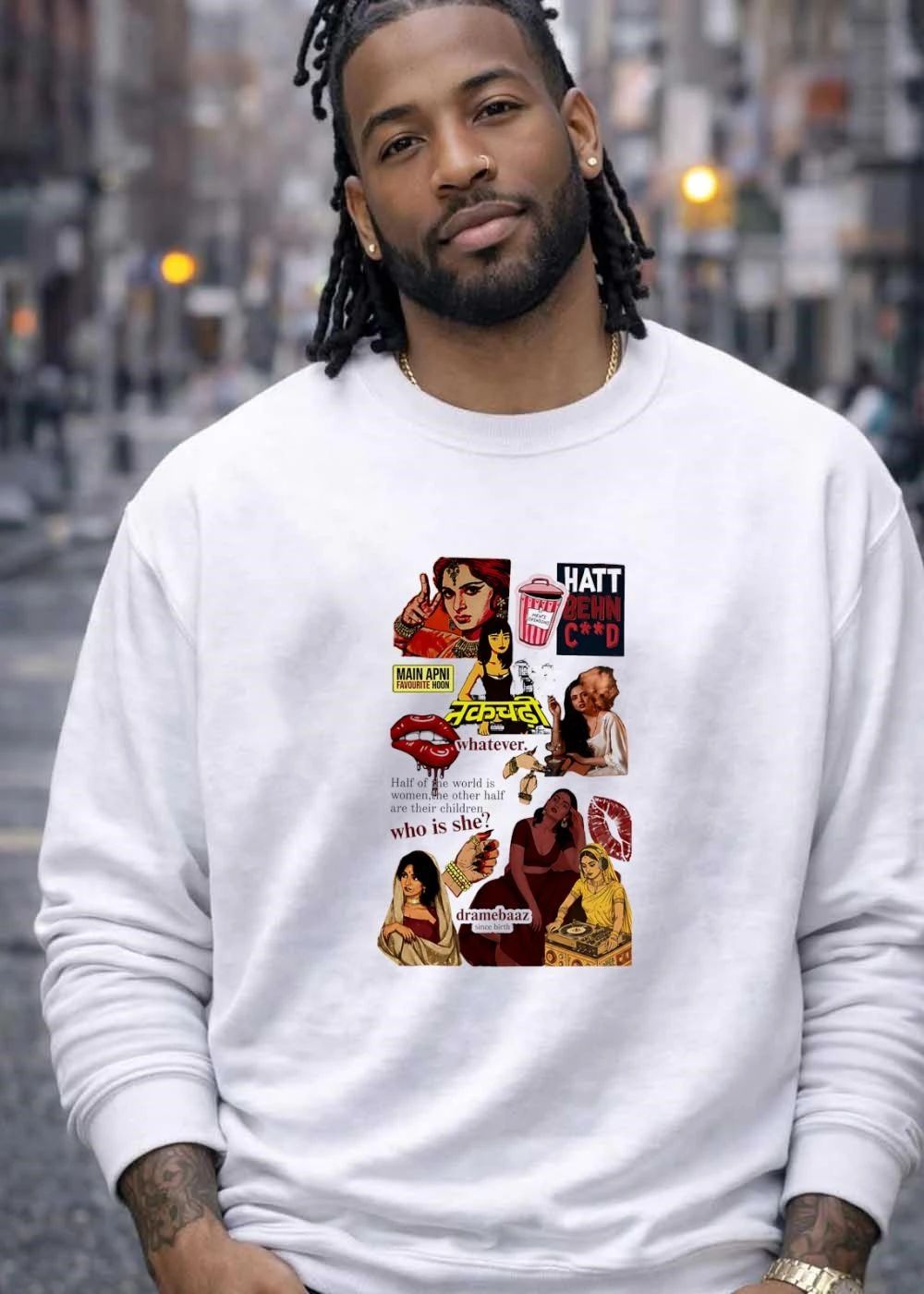 Nakchadhi Bollywood Desi Feminist ‘Main Apni Favourite Hoon’ Women Empowerment Slogan 2026 Shirt