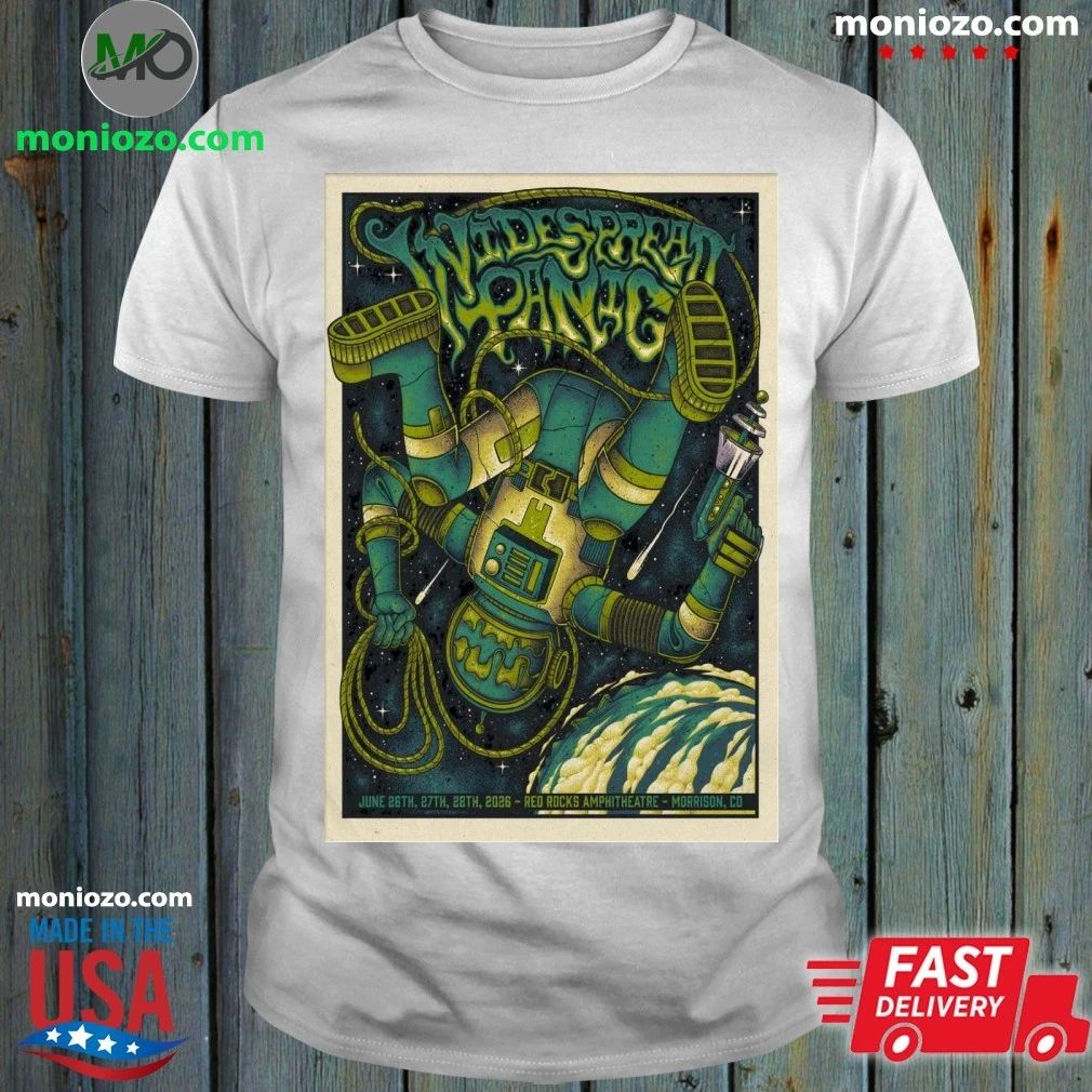 Original Widespread Panic Shows At Red Rocks Amphitheatre On June 26-28 2026 Poster T-Shirt