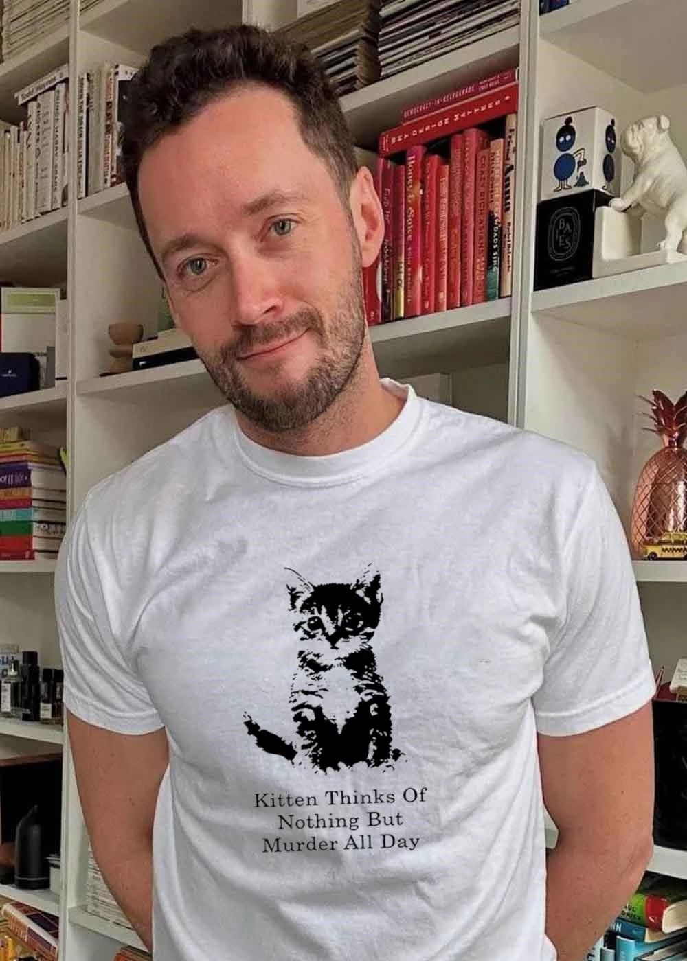 Kitten thinks of nothing but murder all day shirt