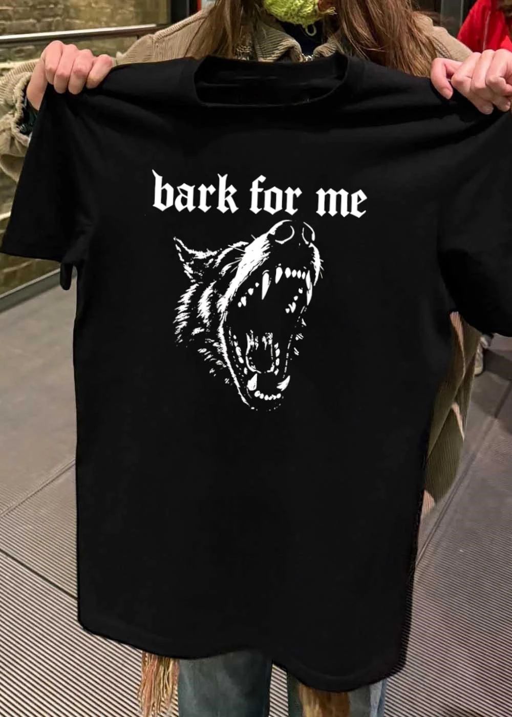 Bark For Me Snarling Wolf Head T-Shirt