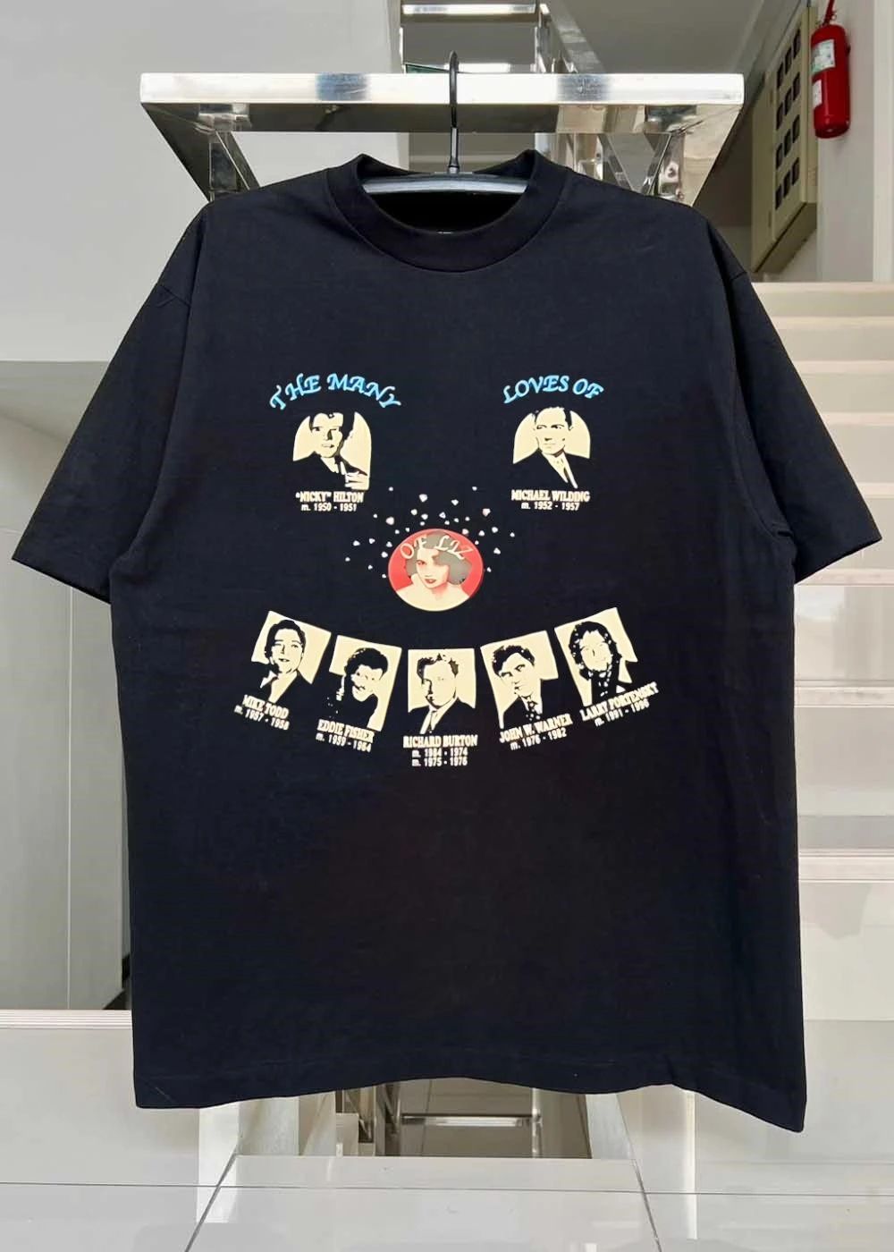 The Many Loves Of Liz Elizabeth Taylor Husbands T-Shirt