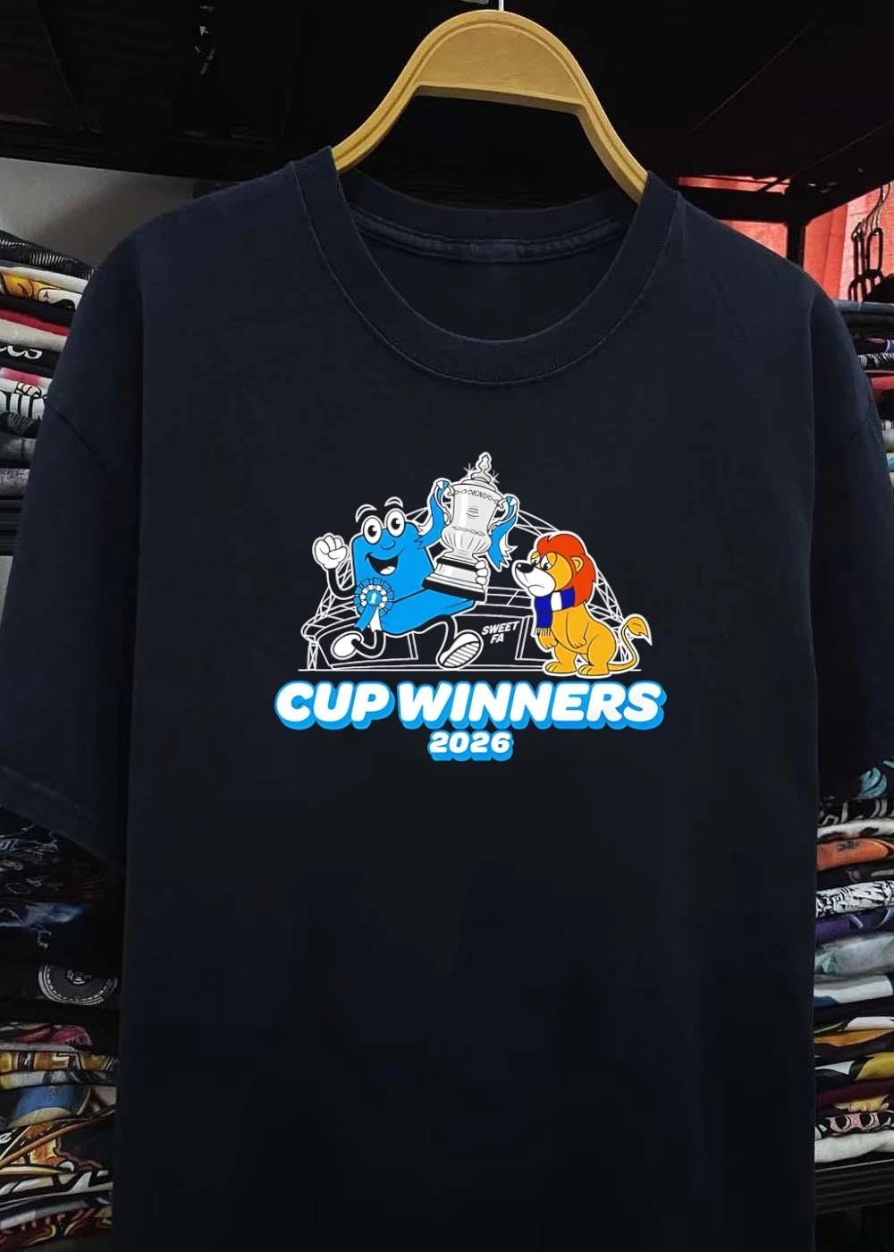 Man City Cup Winners 2026 Sweet FA Lion Trophy shirt
