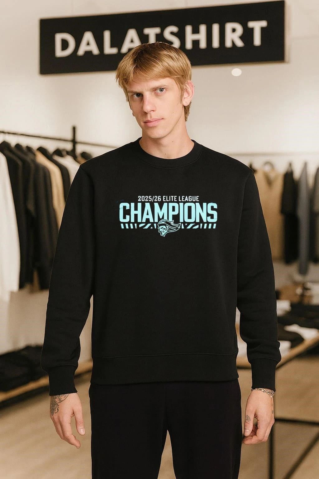 Belfast Giants 2026 Elite League Champions Locker Room shirt