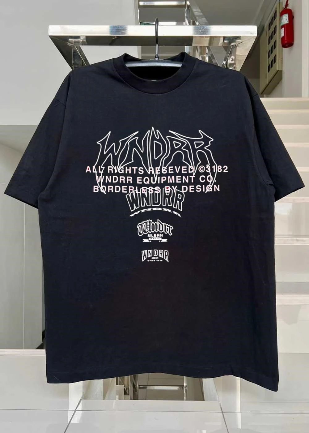 Wndrr Distorted Outline Logo T-Shirt