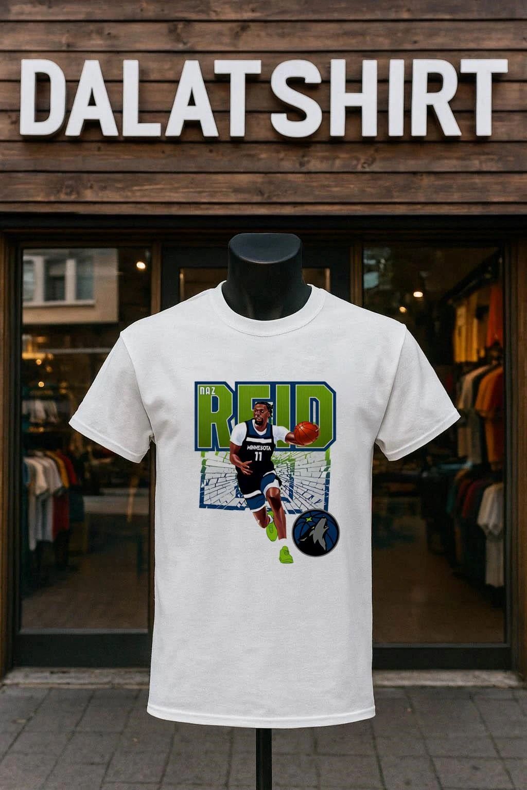 Naz Reid Minnesota Timberwolves Shattered shirt