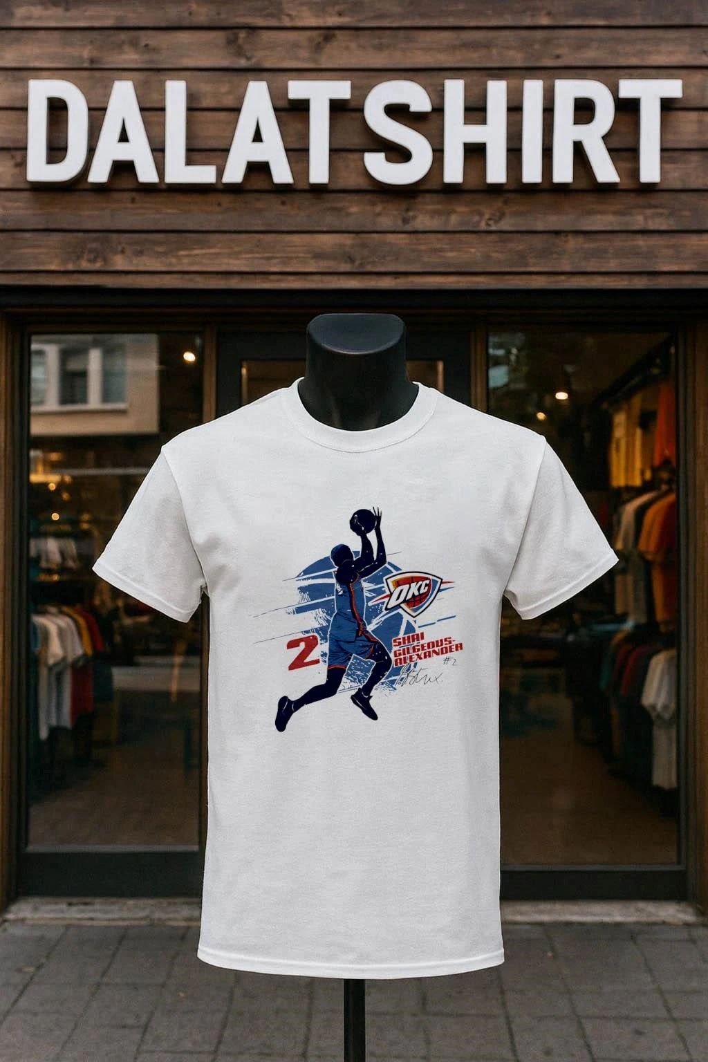 Shai Gilgeous-Alexander Oklahoma City Thunder Silhouette shirt