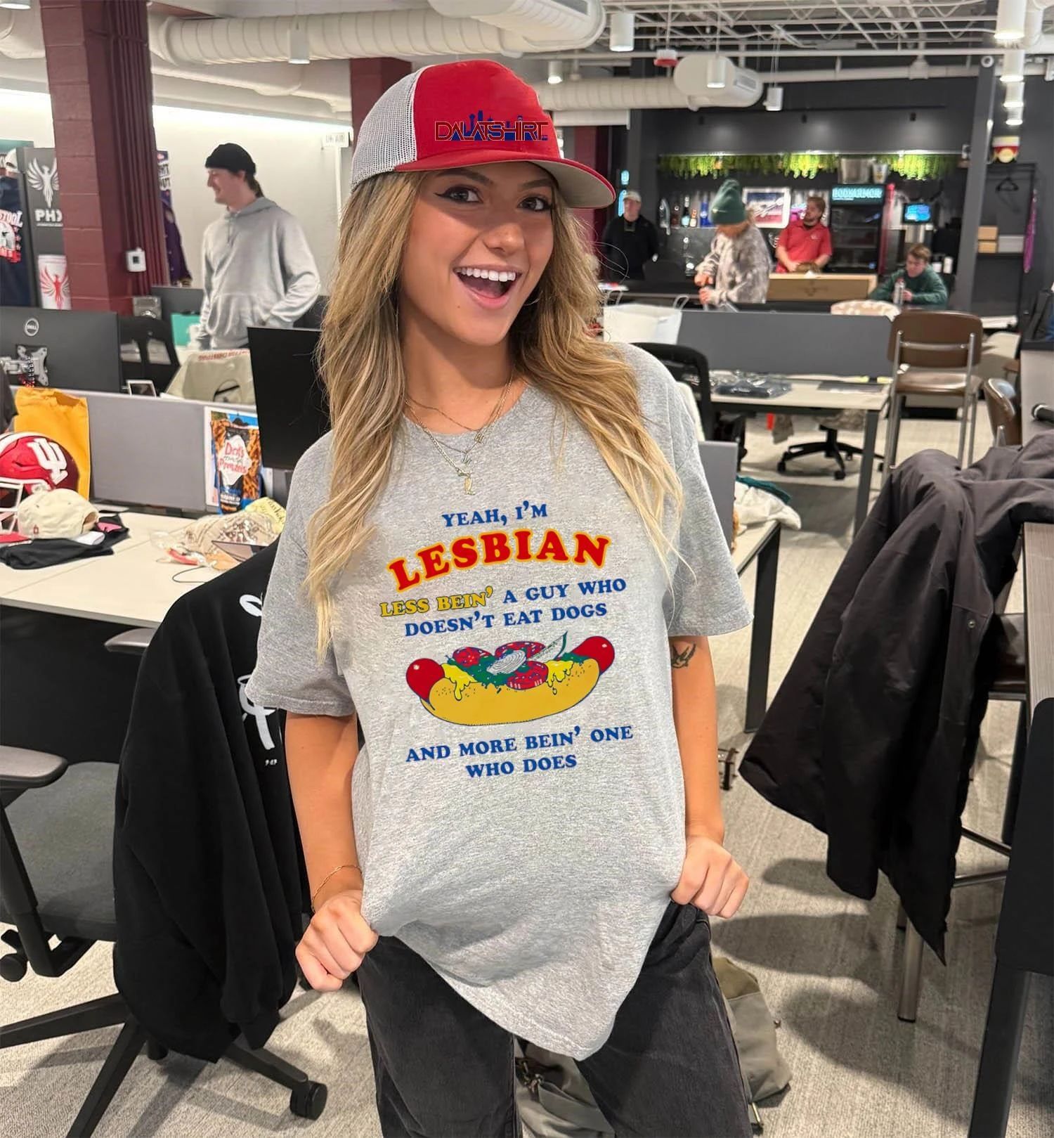 Yeah I’m Lesbian Less Bein’ A Guy Who Doesn’t Eat Dogs And More Bein’ One Who Does shirt